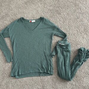 Free People Beach set XS green